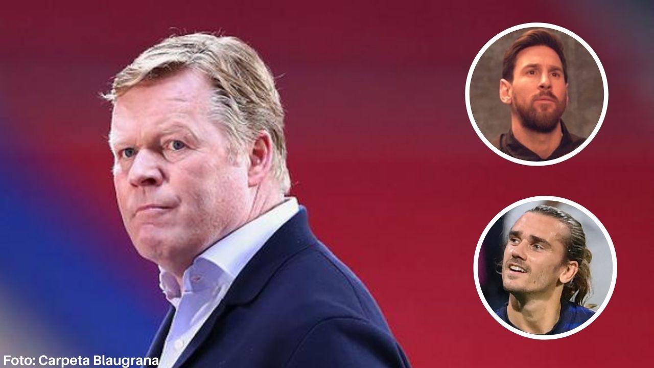 Ronald Koeman dice que la salida de Messi fue 'un palo' y la de Griezmann una 'put...'