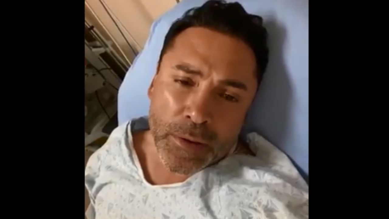 Desde la cama de hospital, Óscar de la Hoya confirmó que dio positivo en coronavirus