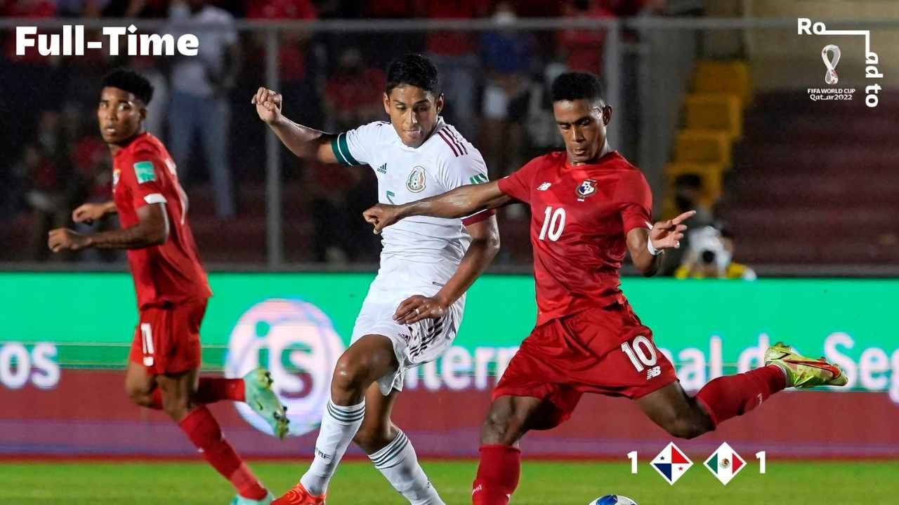 México mantiene el liderato al igualar con Panamá en intenso partido