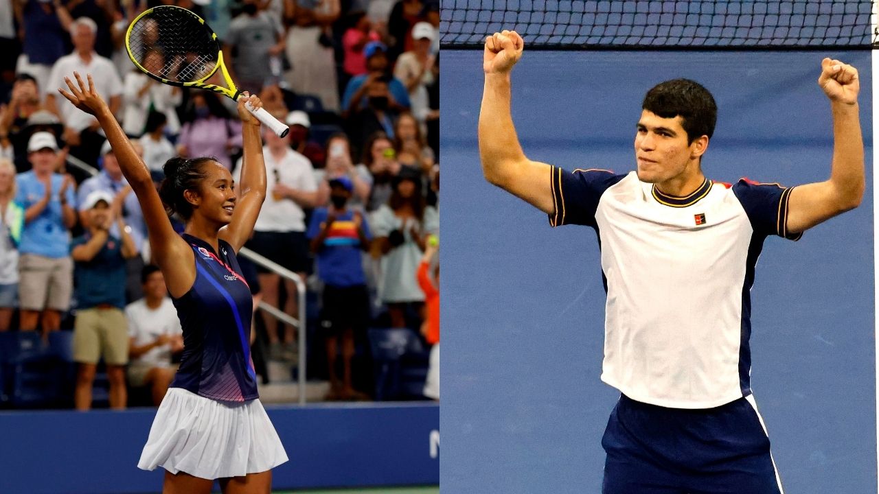 Carlos Alcaraz y Leylah Fernández, los niños prodigios que sorprenden en el US Open