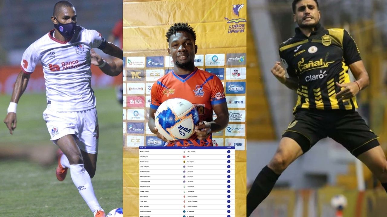 Estos son los máximos goleadores en lo que va del Apertura 2021-2022 en Honduras