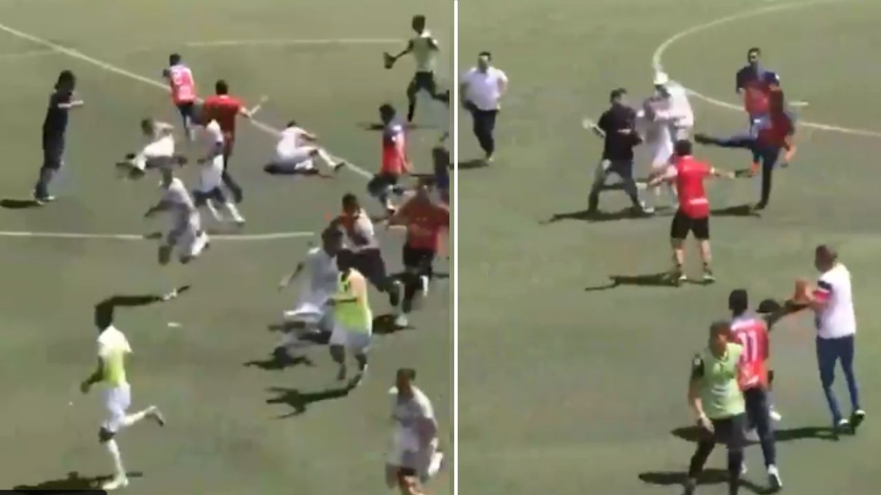Batalla campal en torneo Nacional Interclubes Sub-17 del fútbol colombiano