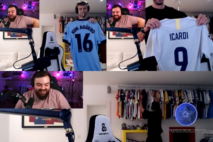 Piqué muestra impresionate colección de camisas a Ibai y cuenta cómo las obtuvo