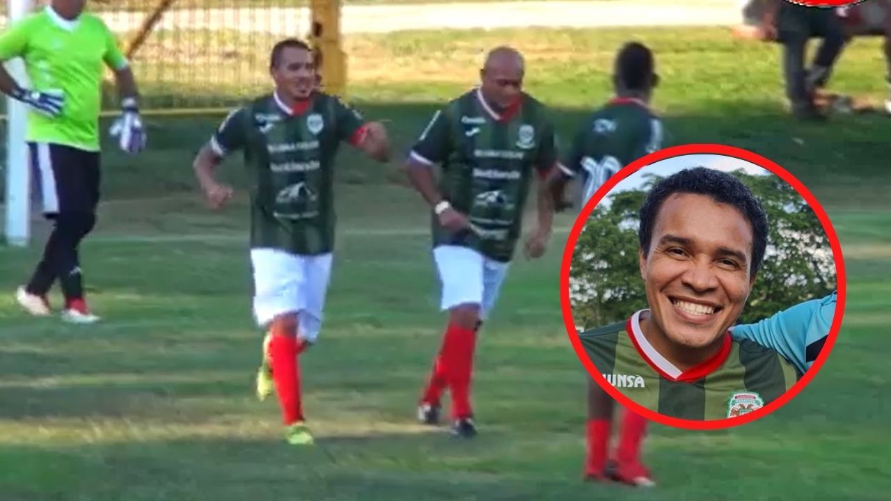 ¡Sigue deleitando! Rambo de León anota gol 'maradoniano' en el Marathón Veteranos