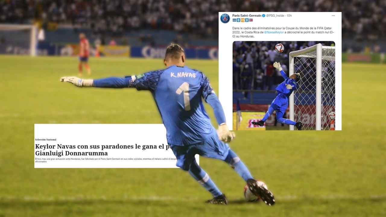 El PSG y medios internacionales destacan la gran tapada de Keylor Navas en el Olímpico