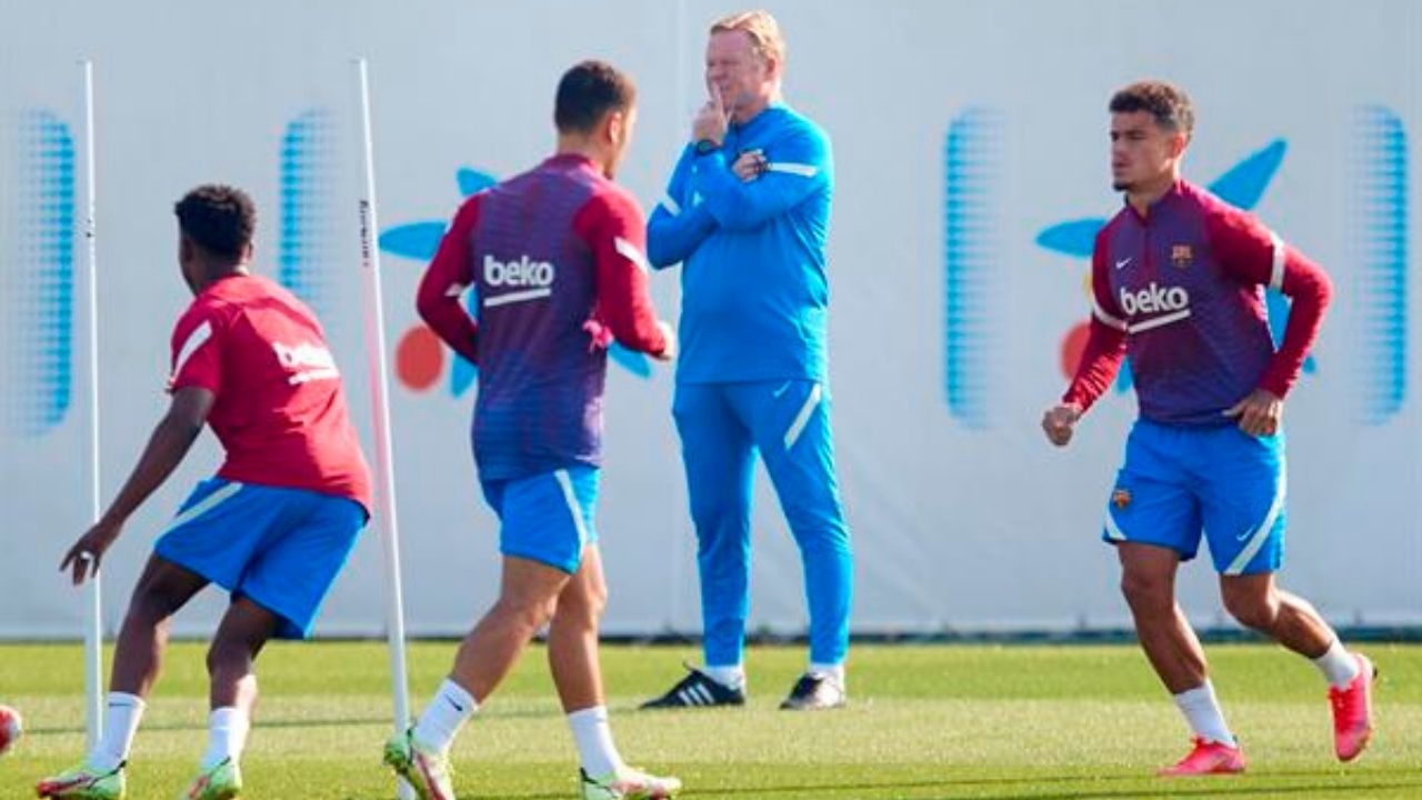 Ronald Koeman en conferencia de prensa: 'Si mejoramos, podemos aspirar a ganar LaLiga'