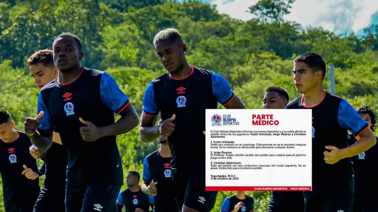 Olimpia descarta lesiones previo al duelo ante Vida por la jornada 14