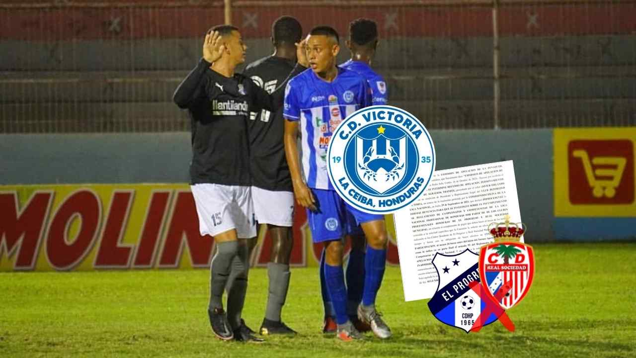 Comisión de Apelaciones da respuesta a la denuncia de Victoria contra Real Sociedad y Honduras Progreso