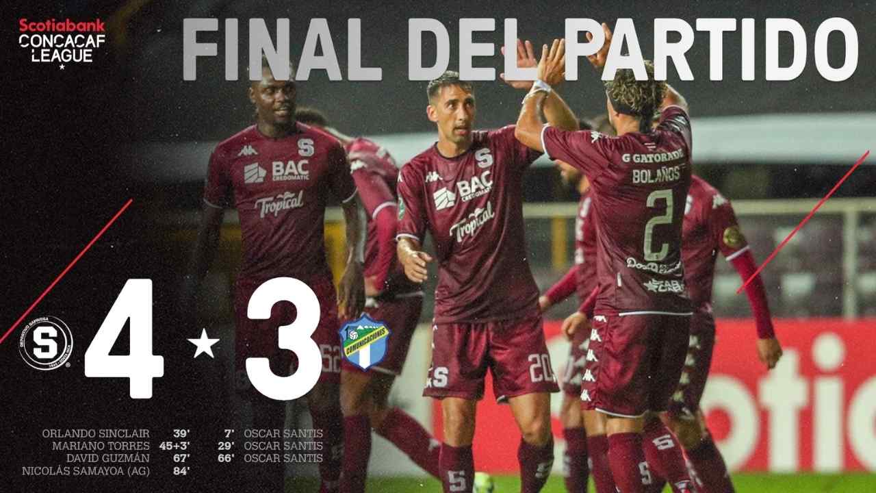 ¡Triunfo Monstruoso! Saprissa derrotó 4-3 a Comunicaciones por la Liga Concacaf