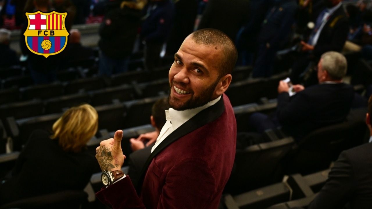 Dani Alves ya está en Barcelona y envió un mensaje a los aficionados culés