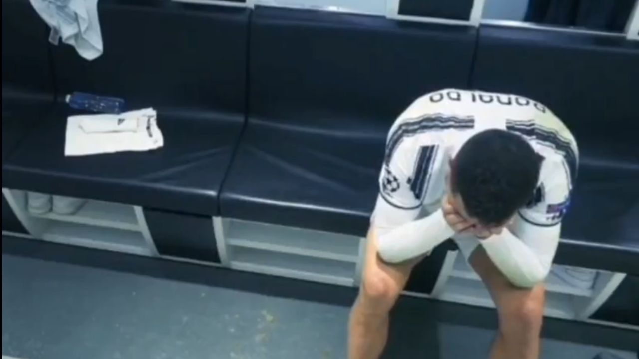 Circula vídeo de Cristiano Ronaldo llorando tras ser eliminado de la UCL con la Juventus