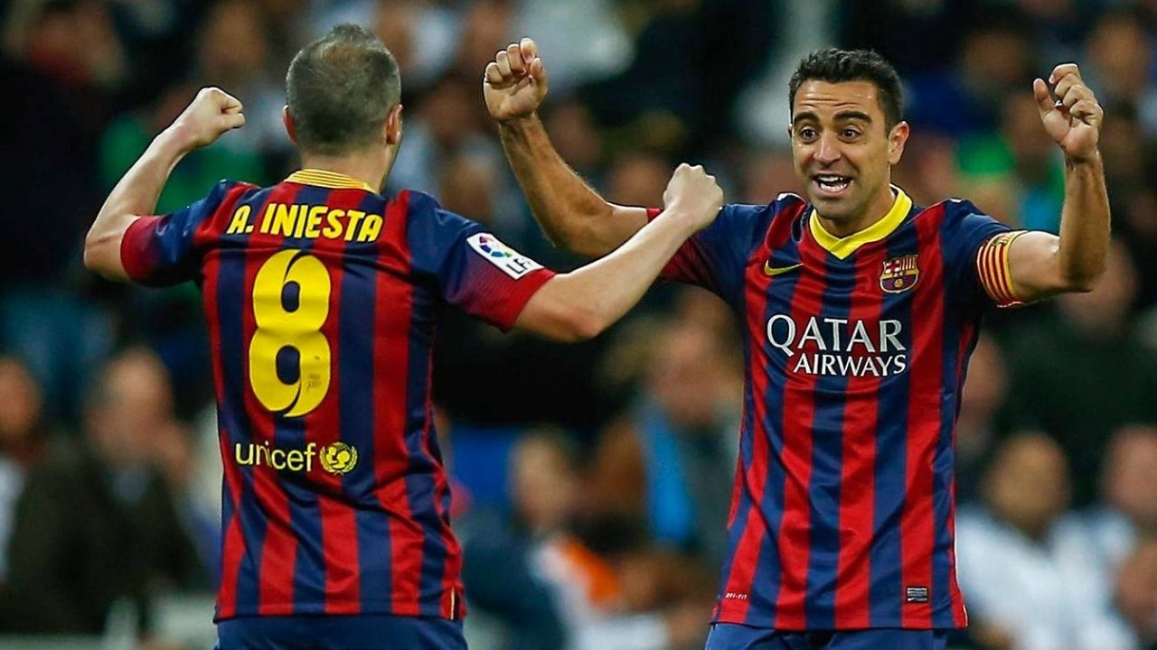 Iniesta y su alegría al ver a su amigo Xavi como técnico del Barcelona