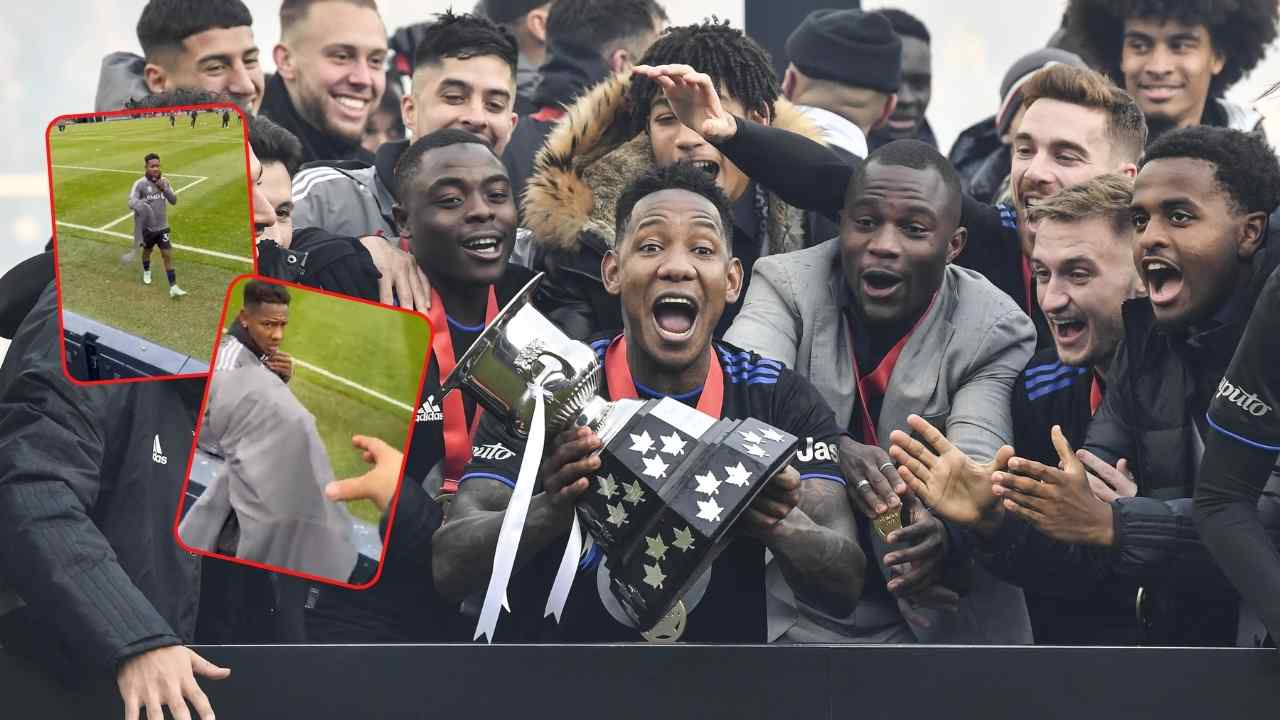 Romell Quioto se luce con aficionados hondureños en Canadá y comparte regalo