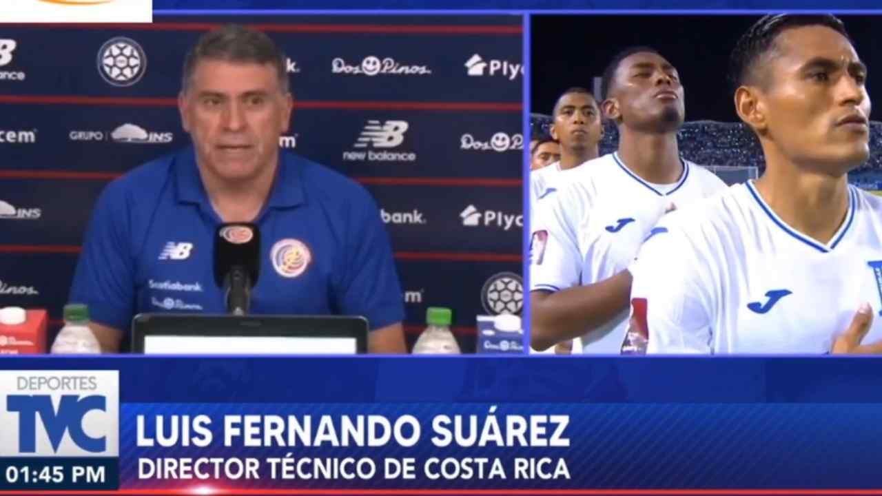 Luis Fernando Suárez destaca a Honduras y lamenta el momento que atraviesan en la clasificación
