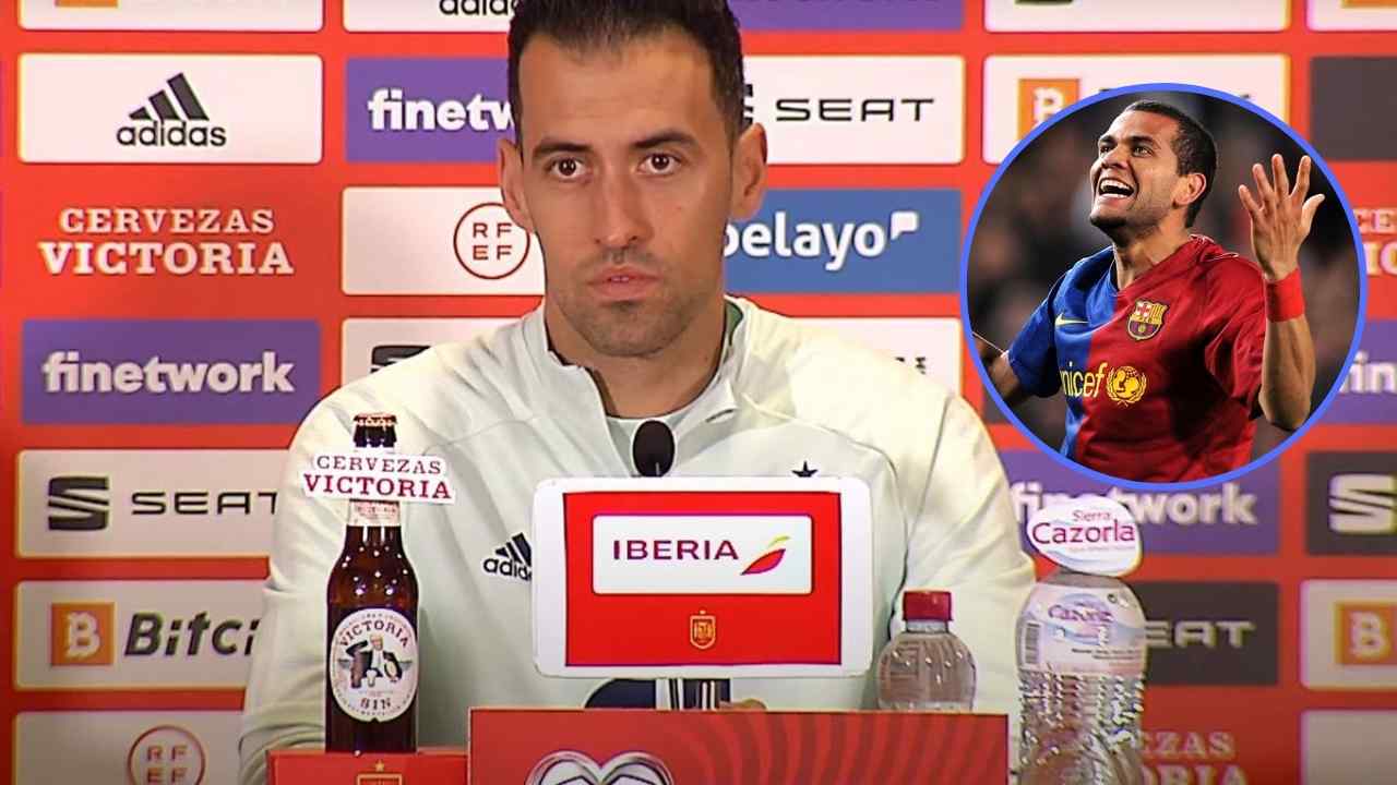 Sergio Busquets alaba la llegada de Dani Alves al Barcelona