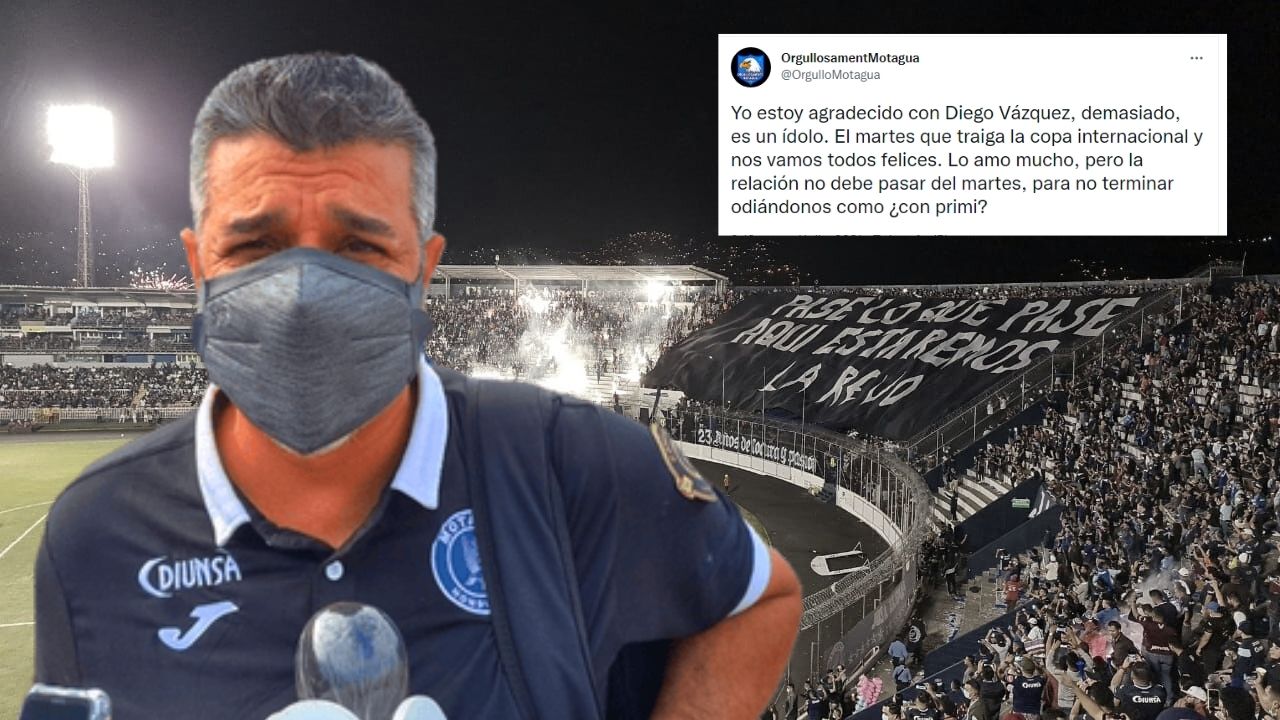 Aficionados de Motagua piden salida de Diego Vazquez tras caer ante Real España