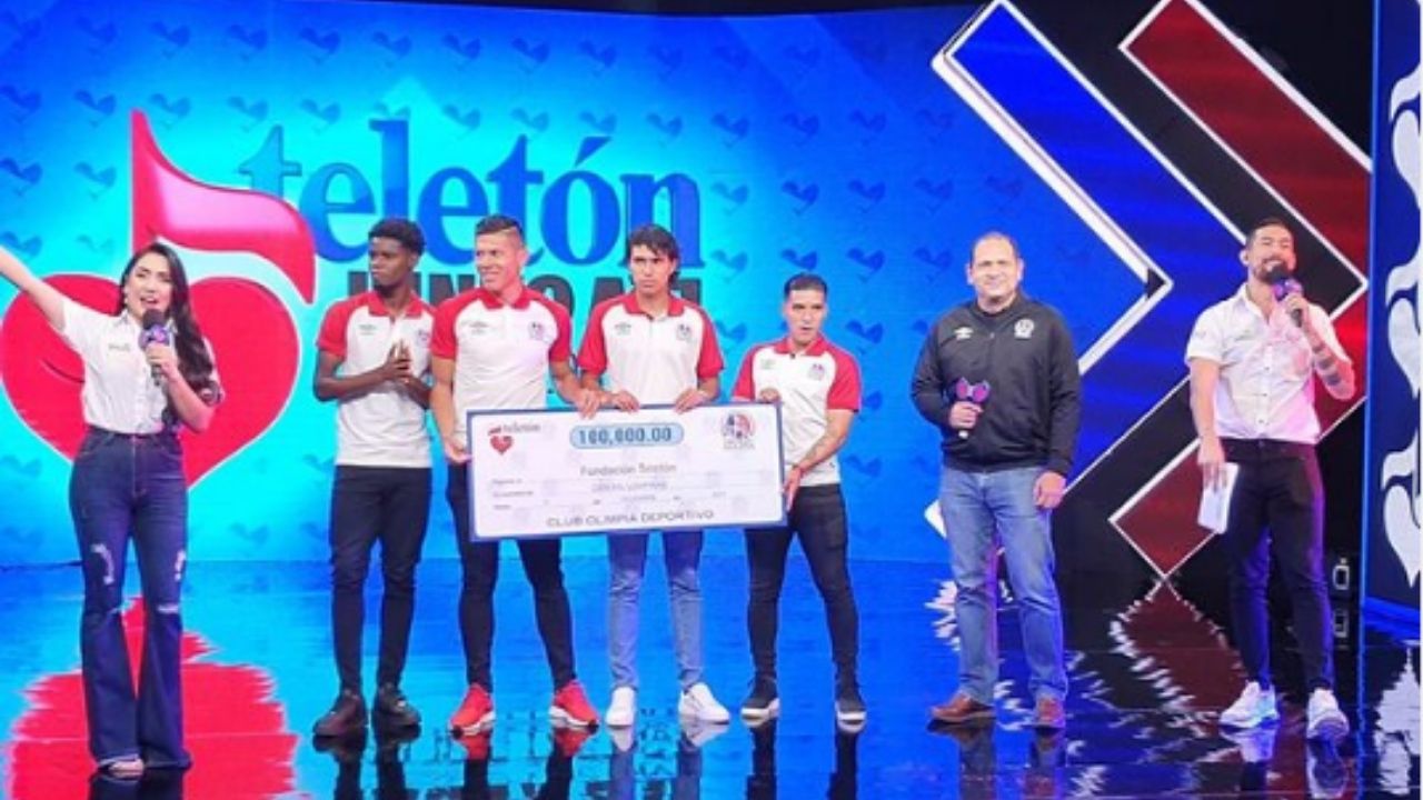 Olimpia se hizo presente con su donativo en la Teletón 2021