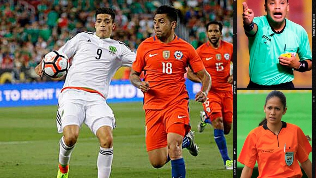 Cuatro árbitros hondureños elegidos para el duelo entre México vs Chile en Estados Unidos