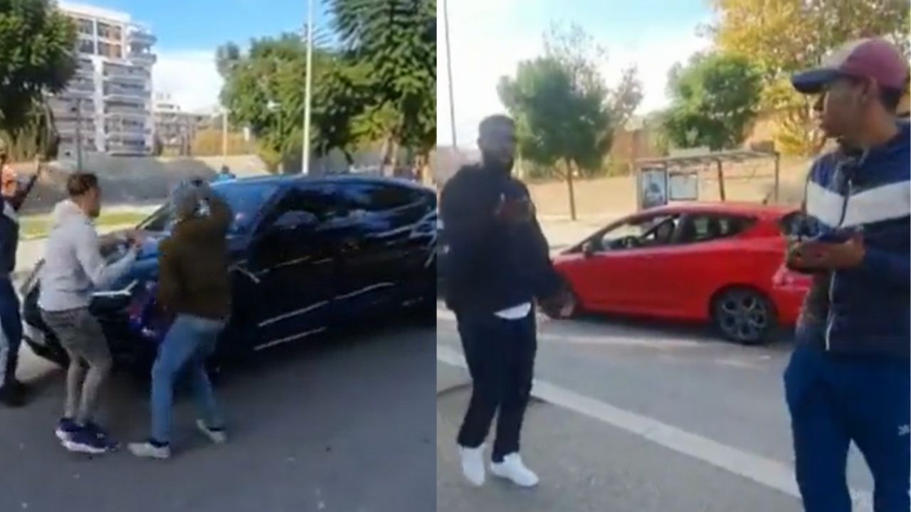 Samuel Umtiti le 'tira carro' a un aficionado del Barcelona y casi se va a los golpes con él