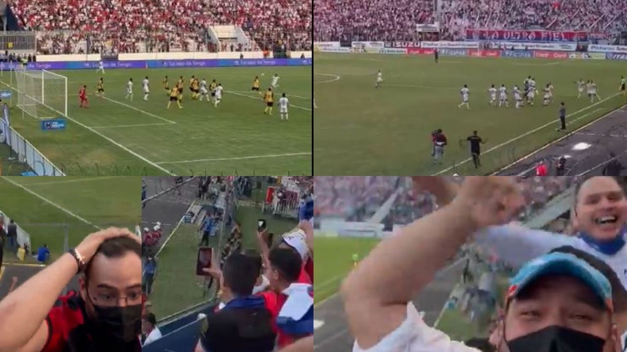 Así reaccionó la afición de Olimpia al golazo de Jorge Álvarez en la final