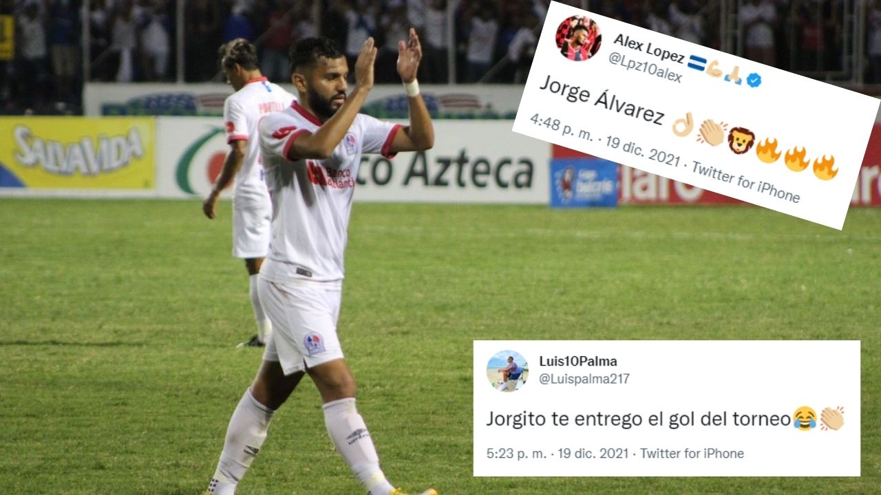 Jugadores hondureños se rinden ante los golazos de Jorge Álvarez en la final ante el Real España
