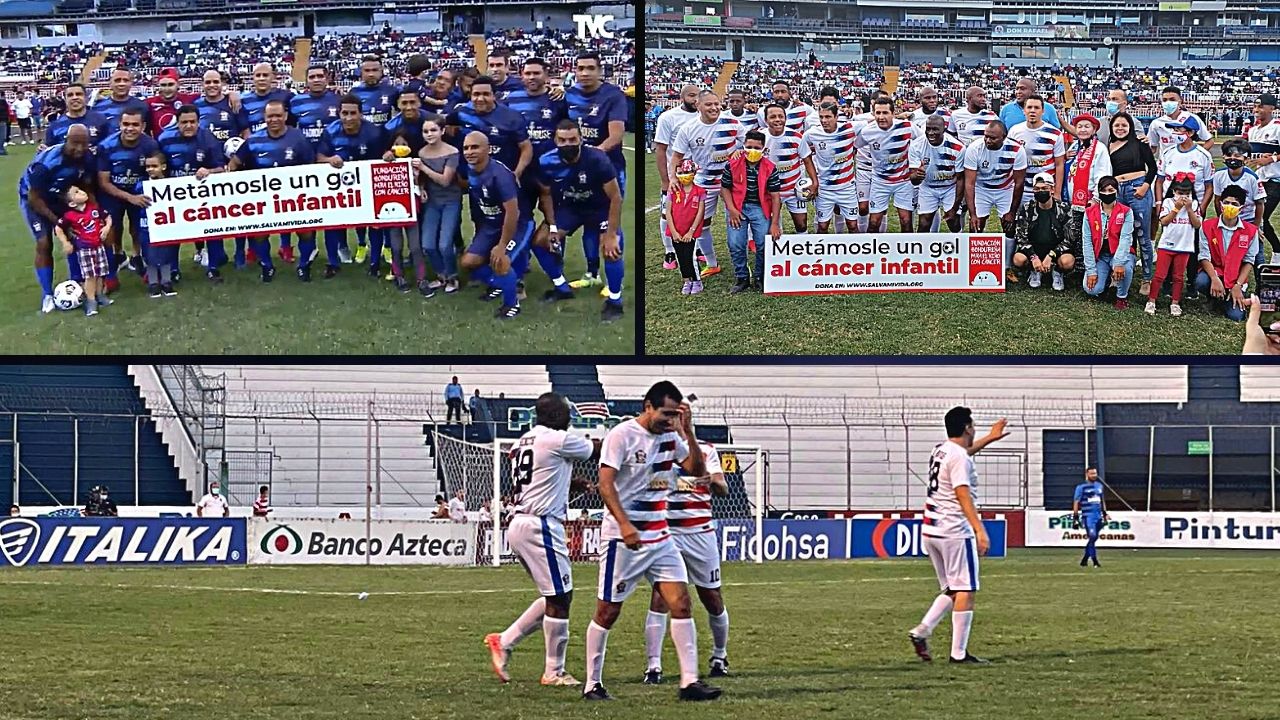 Leyendas de Olimpia derrotan a las de Motagua en una tarde llena de fútbol y alegría