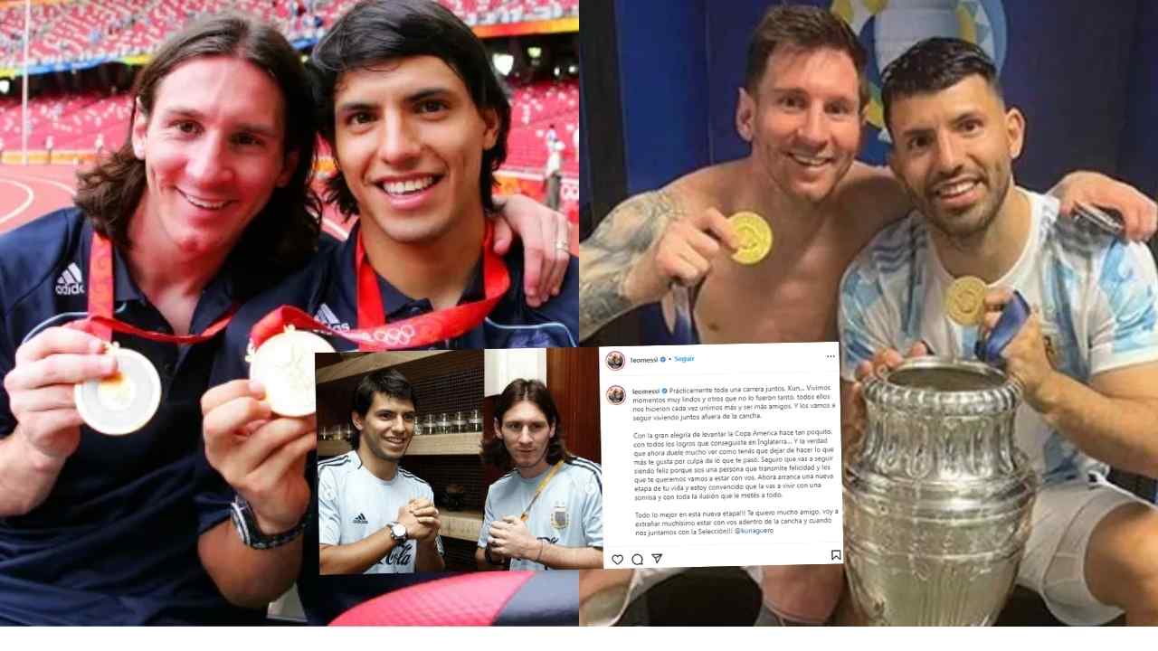 El emotivo mensaje de Lionel Messi para Kun Agüero tras su retiro del fútbol
