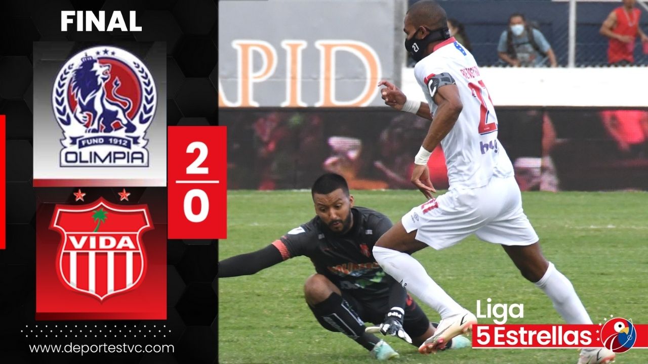 ¡Triunfo Merengue! Olimpia saca una gran ventaja ante un intenso Vida en el Nacional