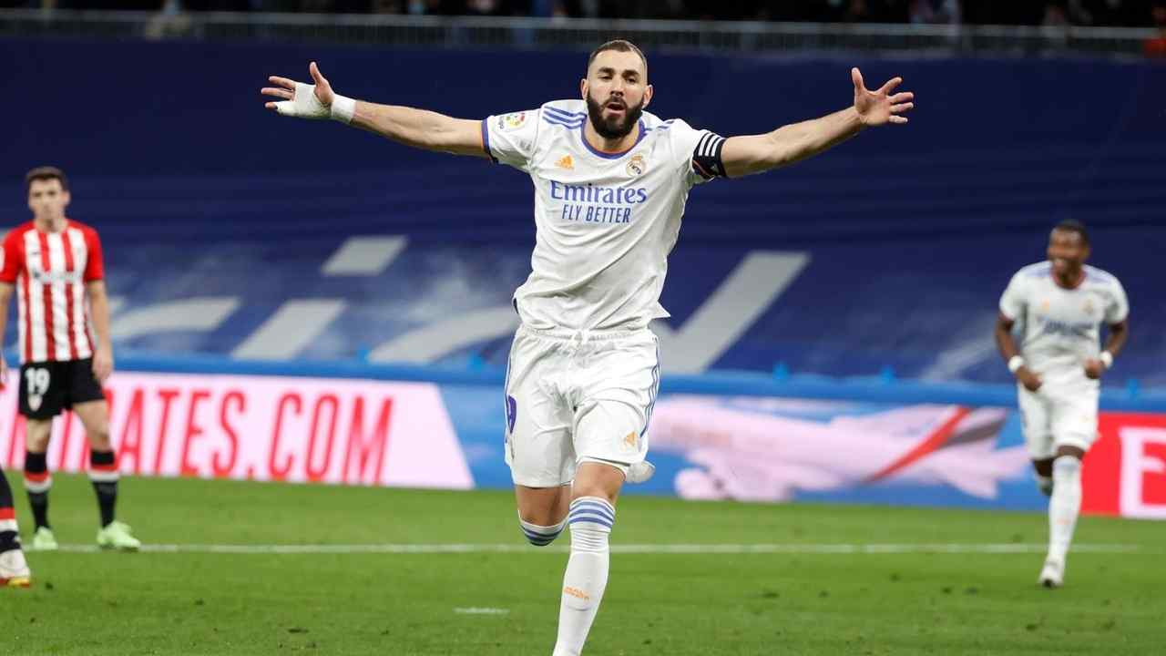 Benzema le da triunfo al Real Madrid ante Athletic Bilbao y afirma el liderato