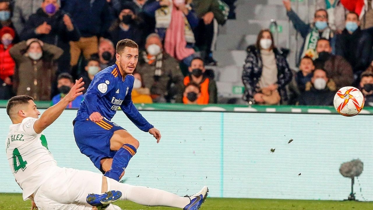 Real Madrid remontó ante el Elche gracias a Eden Hazard y avanza en la Copa del Rey