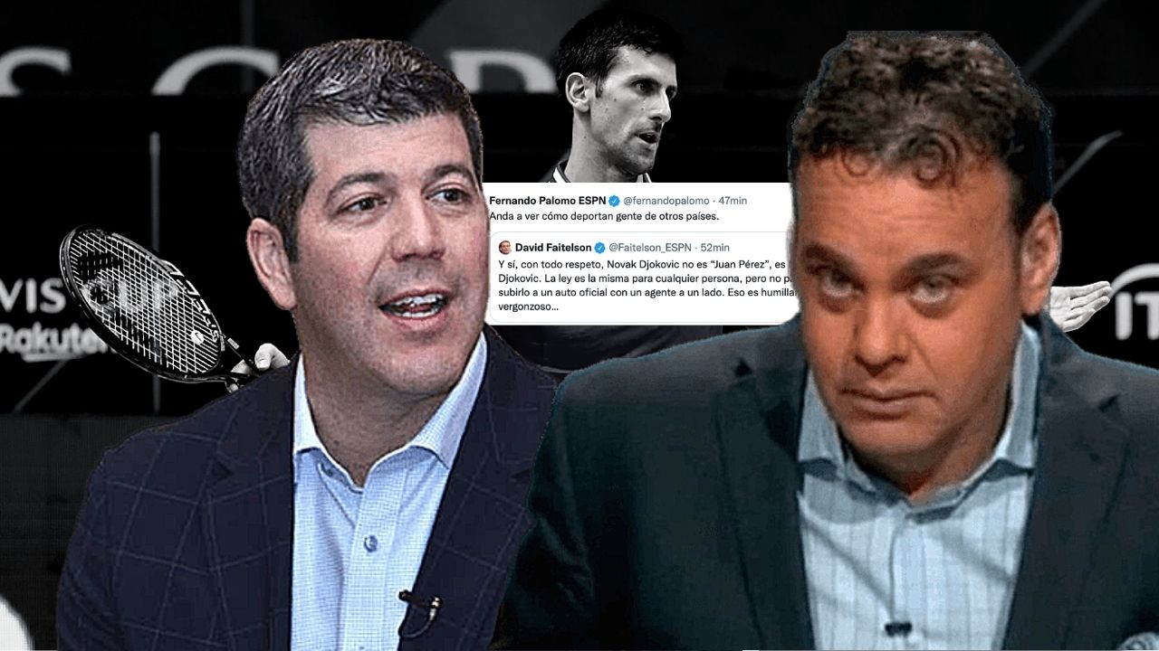 Fernando Palomo confronta a David Faitelson por rechazar trato que migración le da a Djokovic