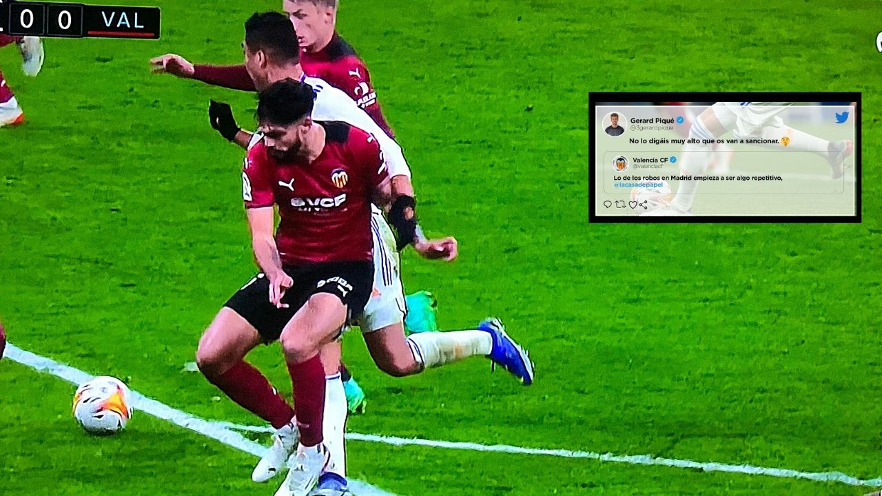 Gerard Piqué y el Valencia destrozan al Real Madrid por presuntas ayudas arbitrales