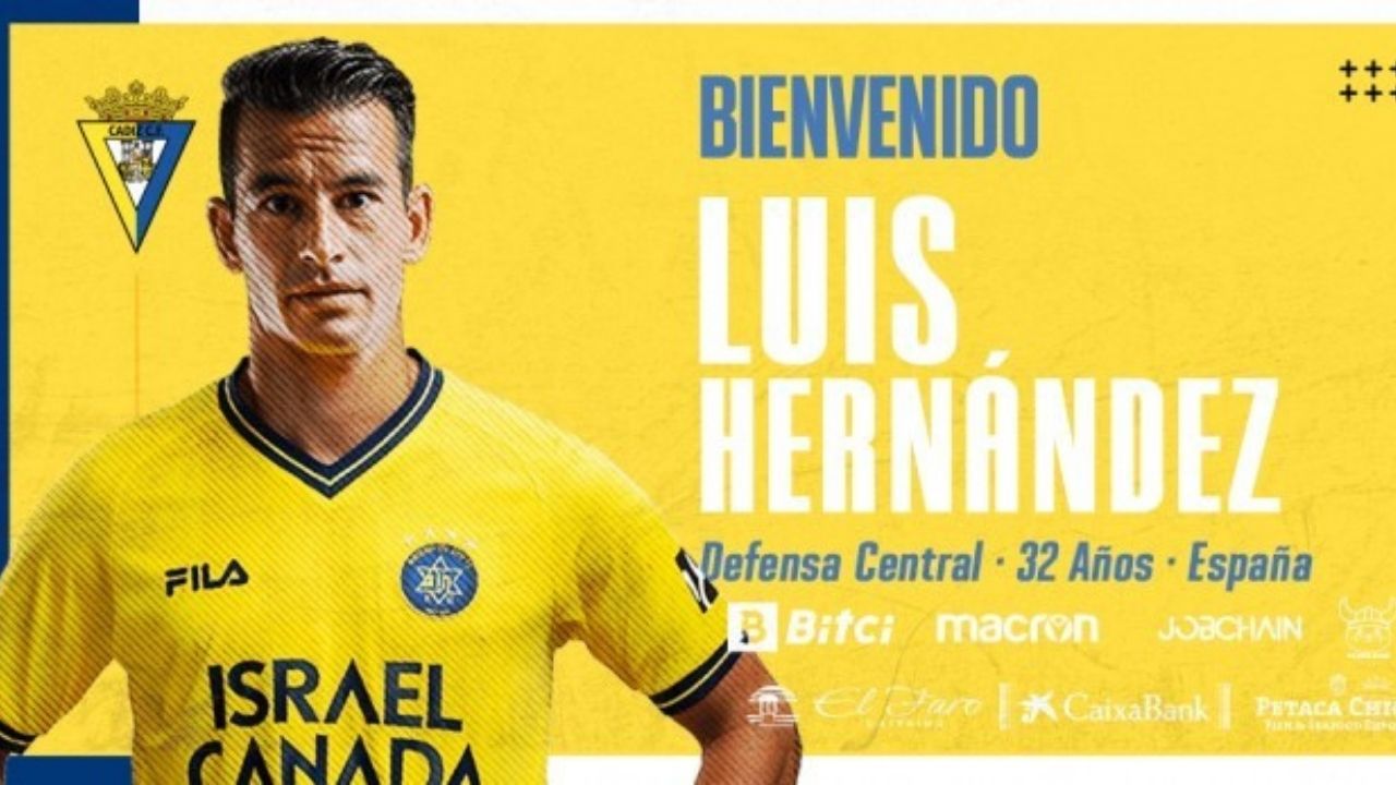 Cádiz confirma el fichaje de Luis Hernández para reforzar la zaga cadista