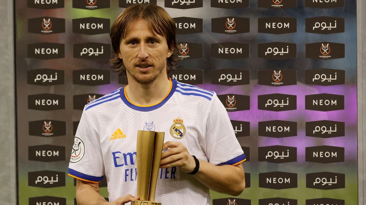 Modric gana el MVP de la final de la Súpercopa: 'No me canso de ganar, disfruto del fútbol como nunca'