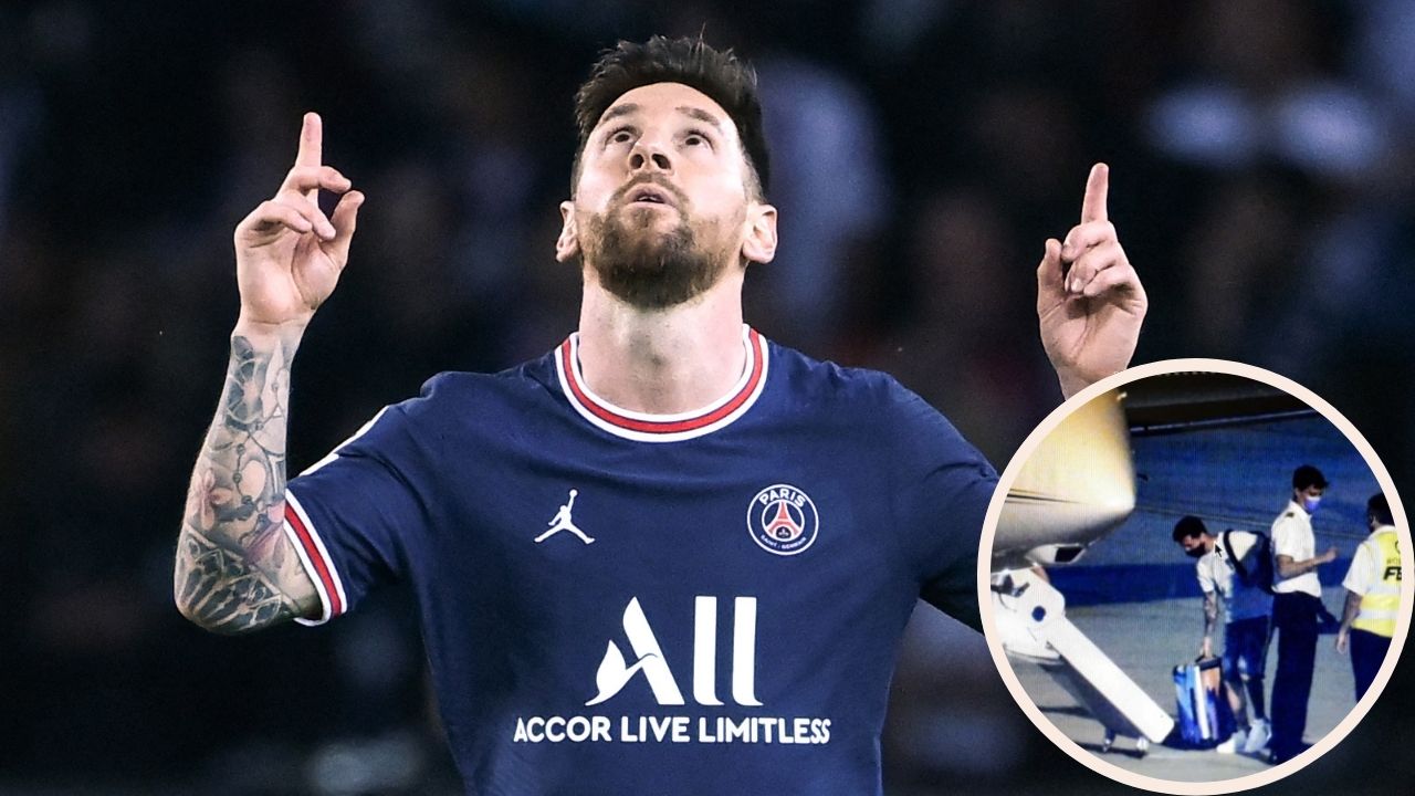 ¡Messi ya vuela rumbo a París! El argentino fue visto tomando un avión privado para regresar al PSG