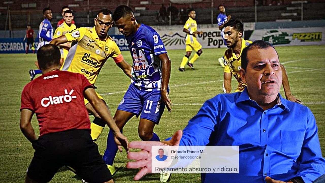Orlando Ponce lanza brutal crítica a la Liga Nacional por suspender juego Victoria-Real España