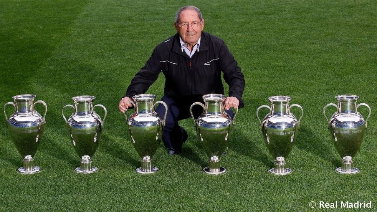 Muere Paco Gento, leyenda del Real Madrid y único ganador de seis Copas de Europa