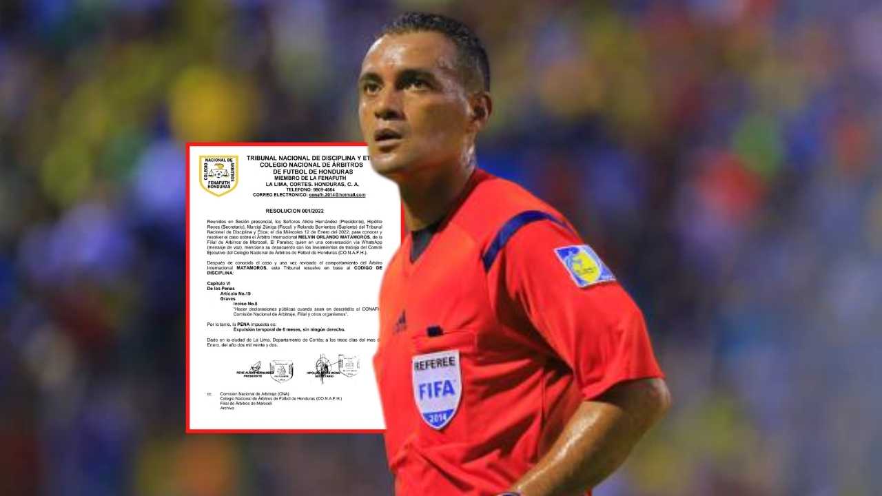 Melvin Matamoros reacciona tras su expulsión de Liga Nacional