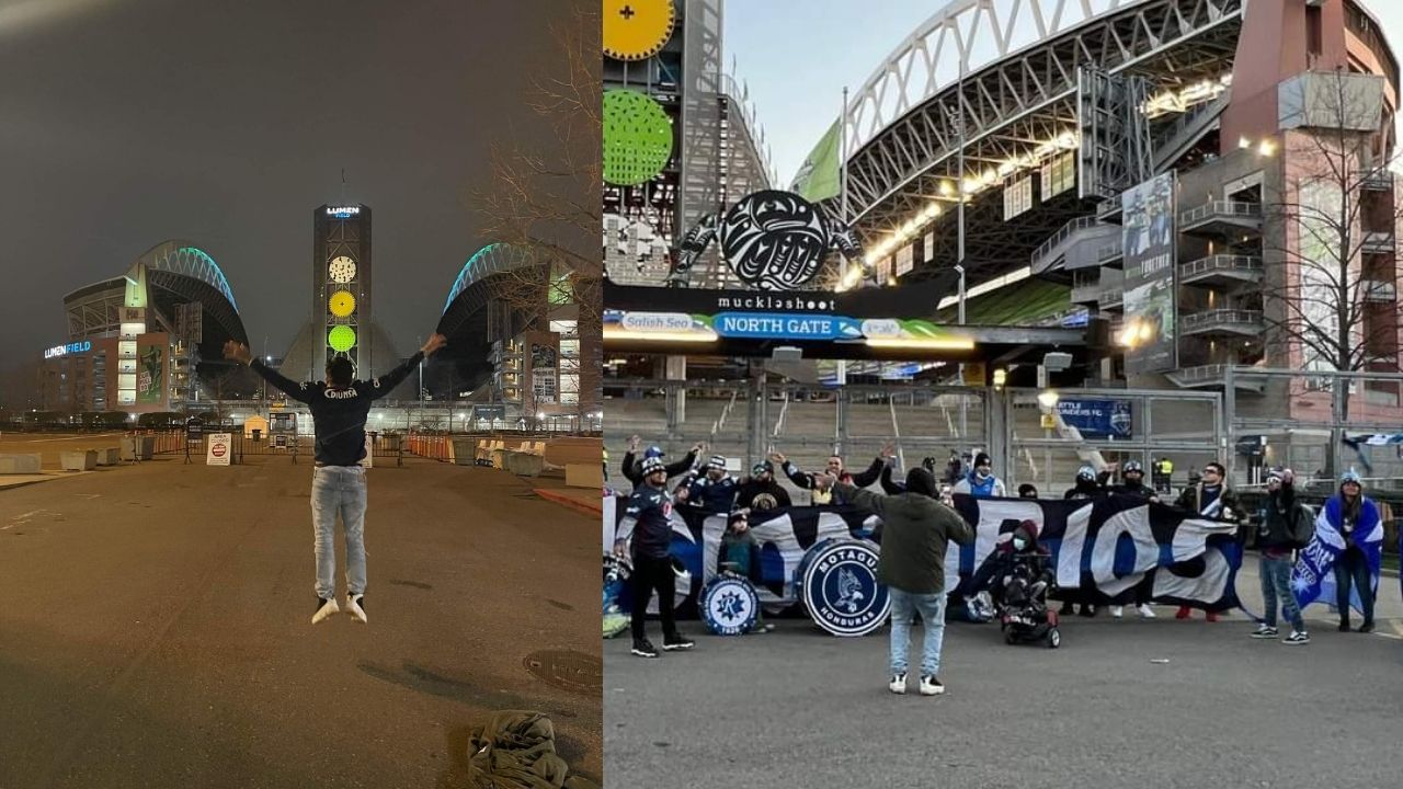 Aficionados de Motagua dicen 'presente' en el Lumen Field para el duelo ante el Seattle Sounders