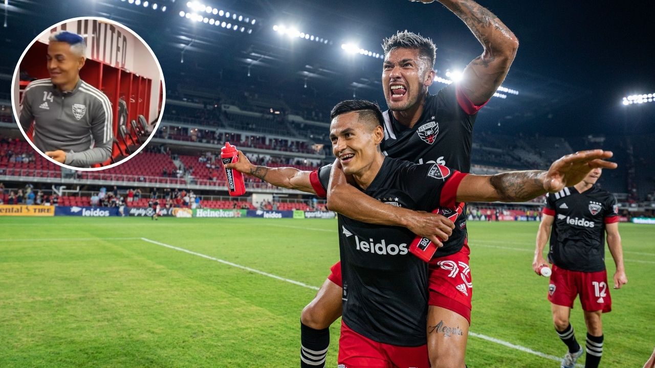 Andy Najar sorprende con el pelo pintado en dos colores en pretemporada del DC United