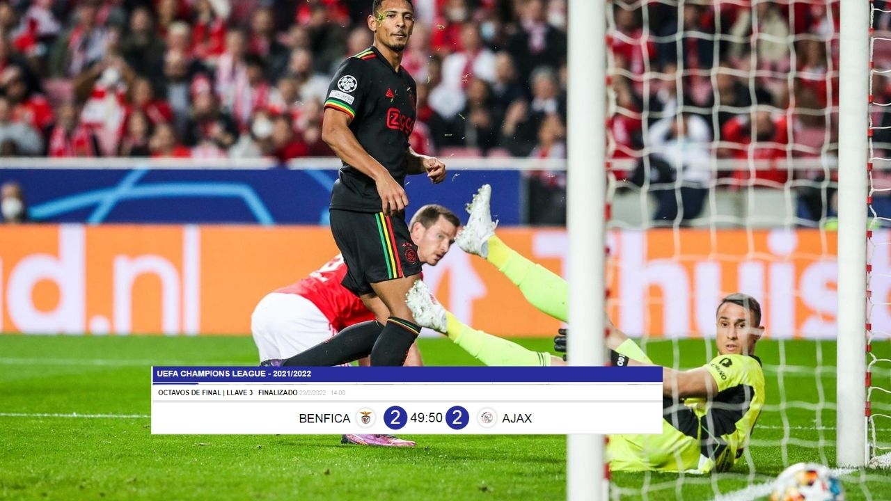 Benfica y Ajax empatan con goles y dejan todo pendiente para Ámsterdam