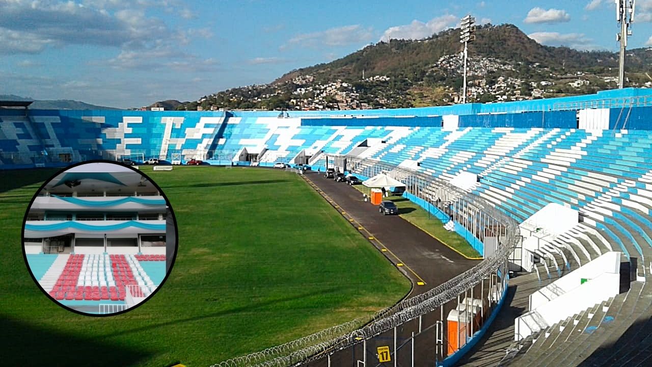 Estadio Nacional de Tegucigalpa ya presume sus nuevas butacas en una de sus localidades