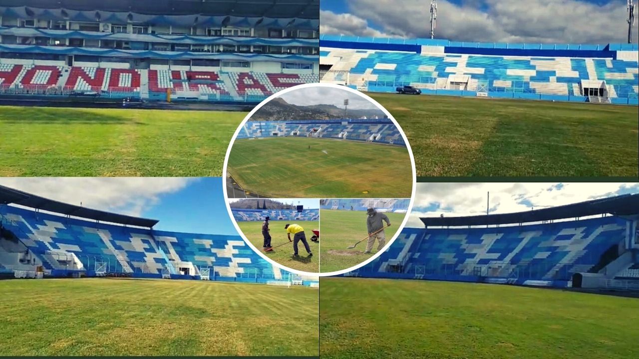 Grama del Estadio Nacional está siendo 'maquillada' para los partidos de Motagua y Olimpia
