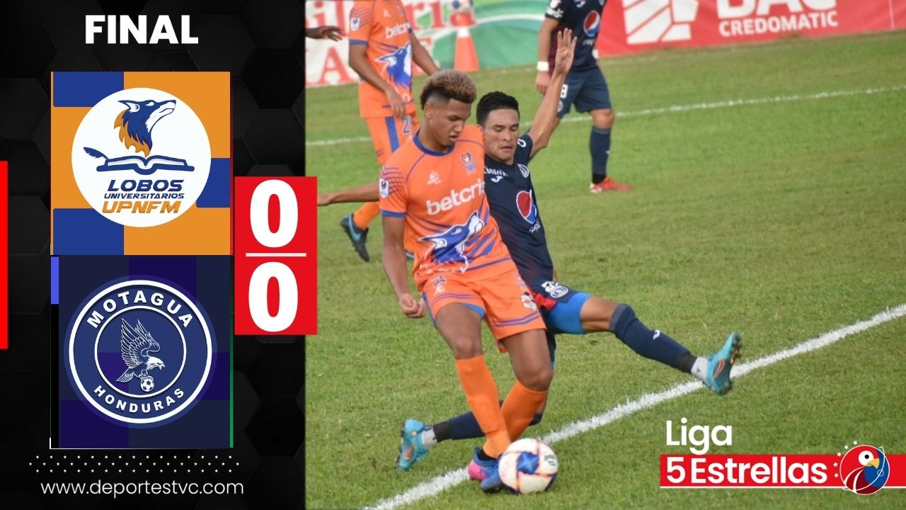 Lobos UPN y Motagua no se hicieron nada en un trabado partido en Danlí