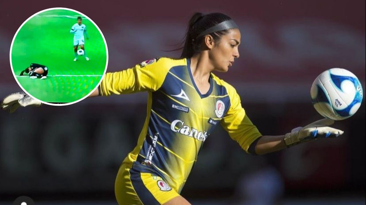 Portera mexicana se rompe parte de su pierna y su rival lo aprovecha para meter gol