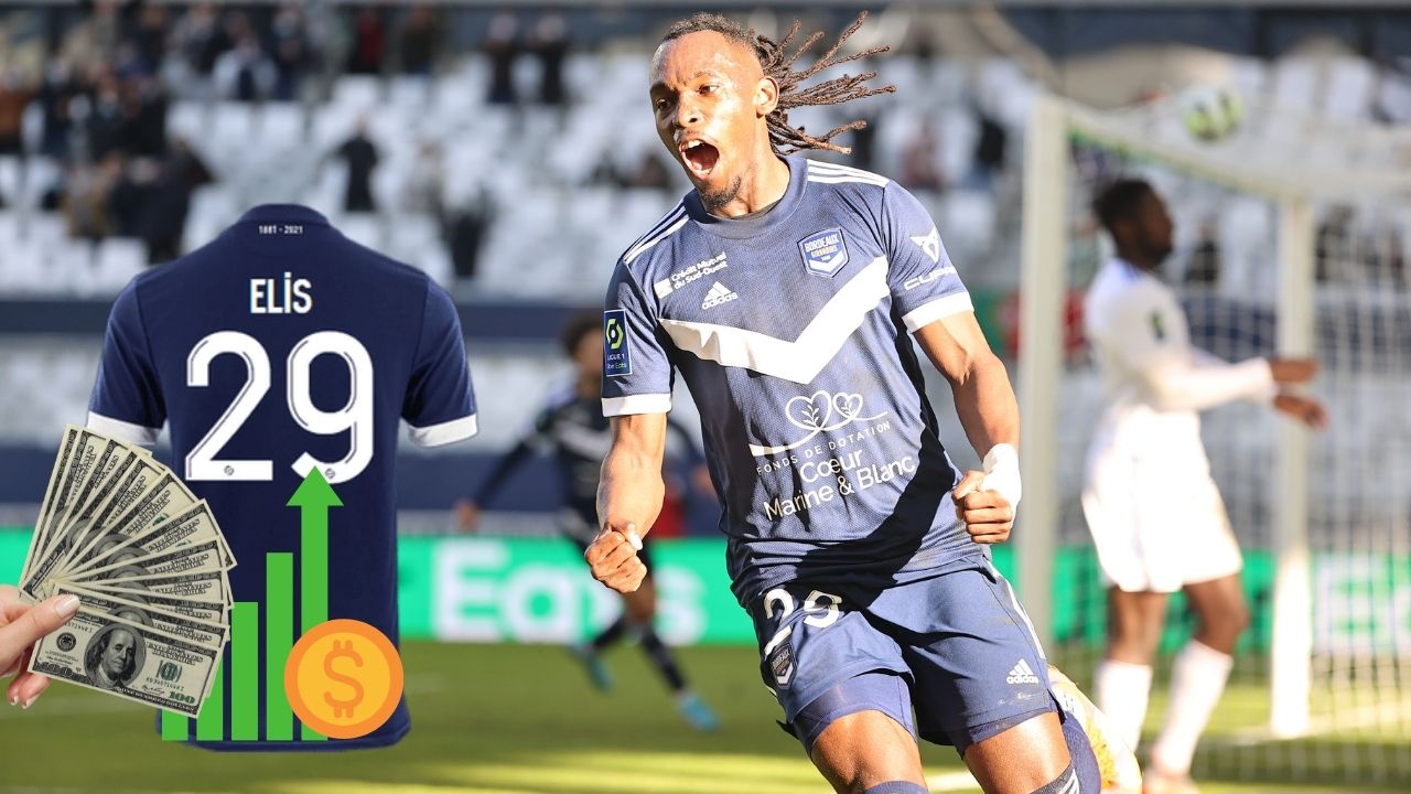 Camisa de Alberth Elis aumenta de precio por su gran temporada en el Girondins de Burdeos
