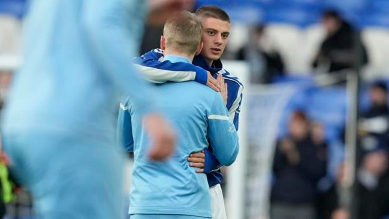 Emotivo: las lágrimas de los ucranianos Zinchenko y Mykolenko previo al Everton vs Manchester City
