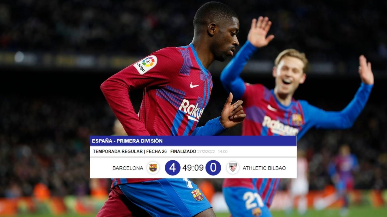 ¡Nueva víctima! Barcelona se impone ante Athletic Club con goleada
