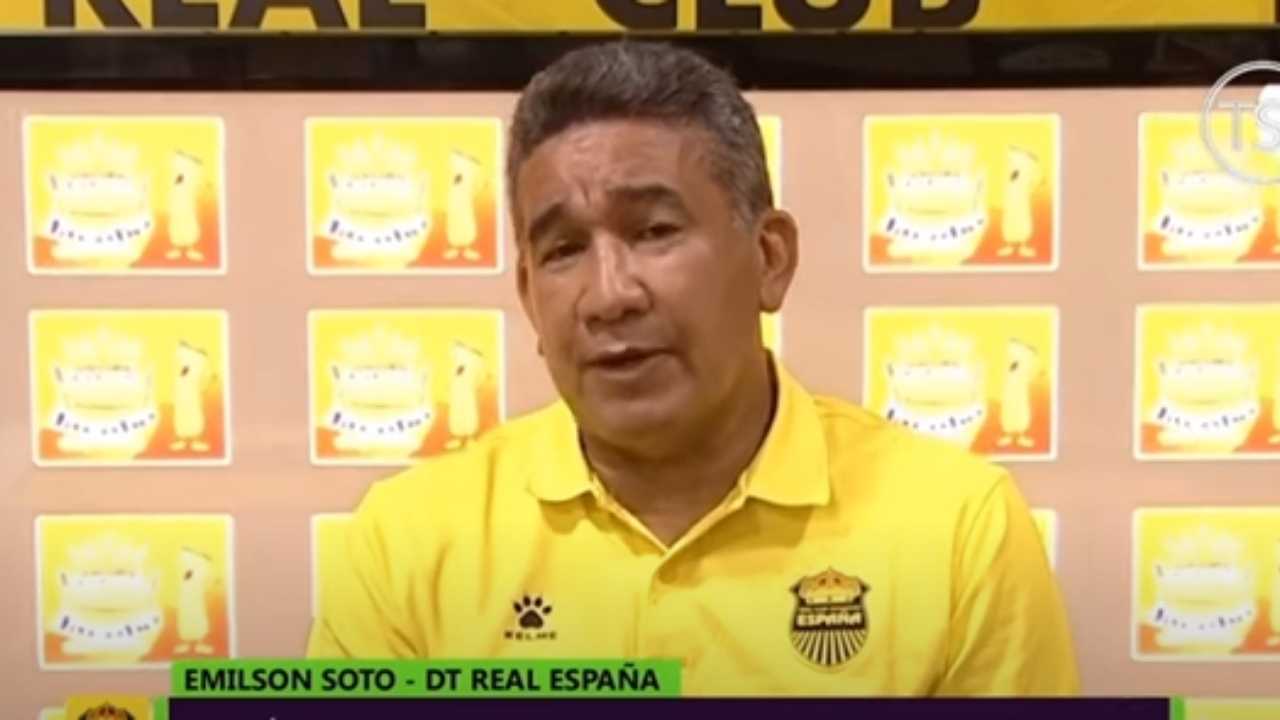 Emilson Soto, DT interino de Real España: 'No me considero un apaga fuegos'