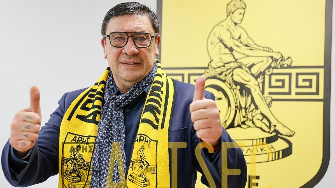 Germán Burgos, nuevo entrenador del Aris Salónica donde milita el hondureño Luis Palma